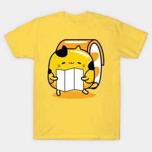 yellow cat traveler profession T-Shirt